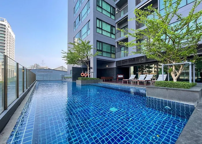 250 M To Bts L Spacious 42 Sqm L Pool And Steam Appartement Bangkok